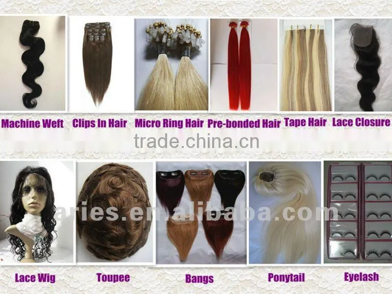 Wholesale 20inch 50cm Clip in Hair Extensions 100% human hair Extension 70gram OEM