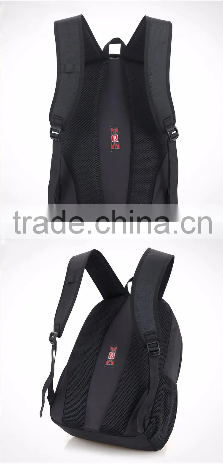 wholesale Best strong waterproof backpack Black nylon laptop backpack