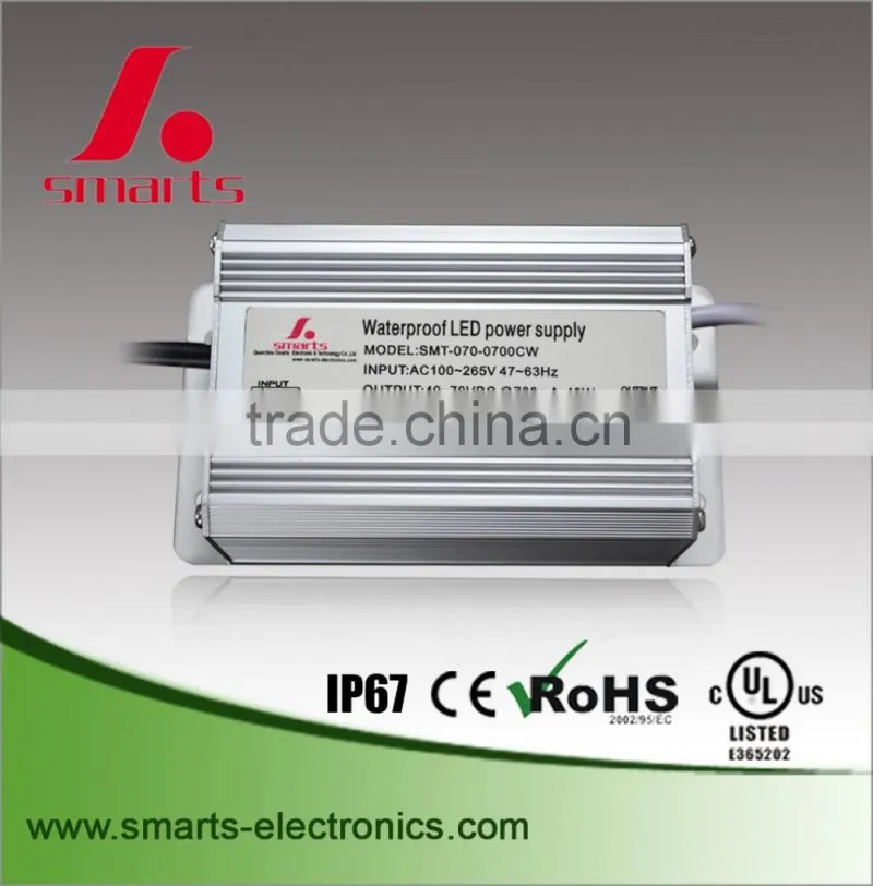 1200ma 48w constant current led driver housing