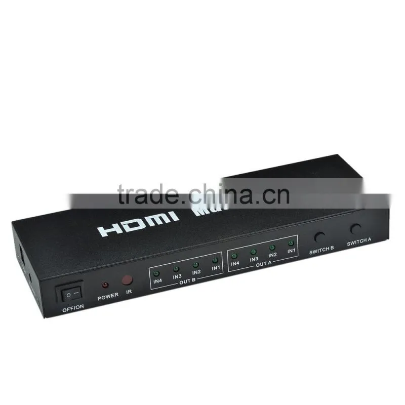 CHEERLINK HDMI True Matrix 4 in 2 out Full High Fidelity V1.3 1080p - Black