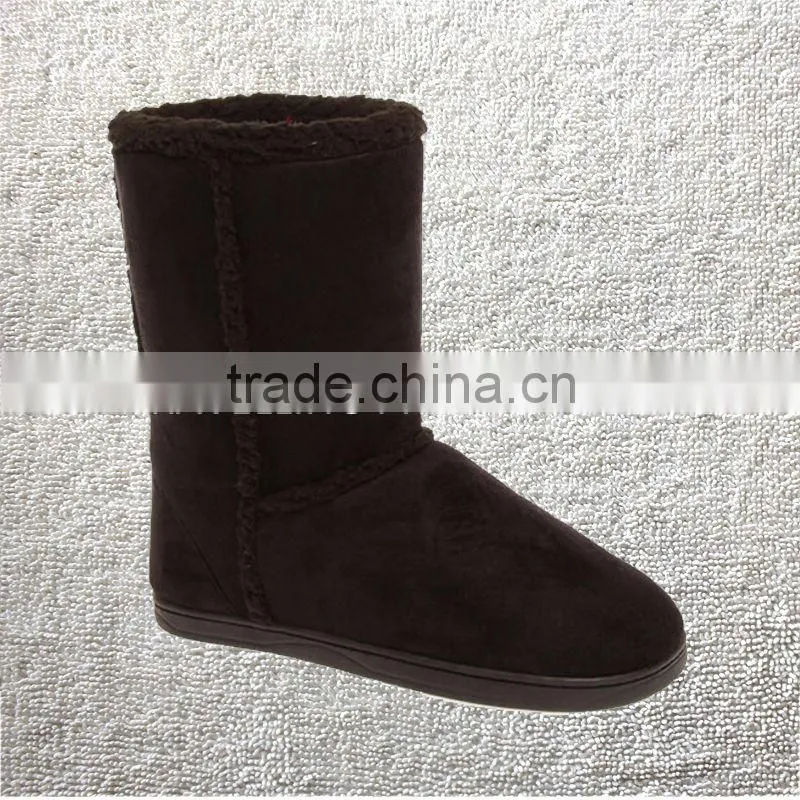 Colorful winter warm microsuede indoor ladies indoor ankel boots
