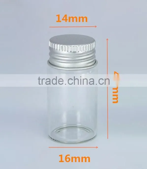 5ml mini empty round glass vial bottle