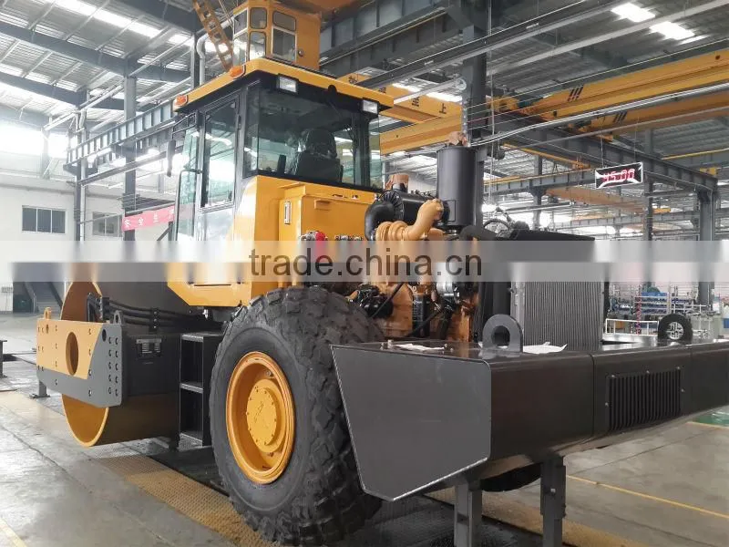 SDLG XCMG 10-14Ton Single drum Vibrating road roller with Cummins/Shanghai diesel engine for Exporting