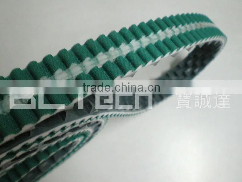 PU timing belt with guide belt - transparent
