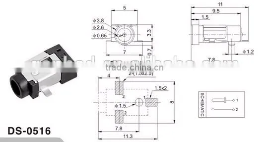 DC power jack SMD