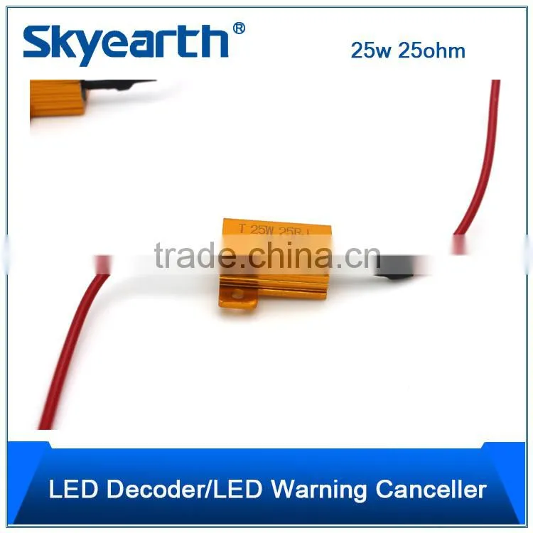 solve computer warning error free LED load resistor for turn signal light 25w 25ohm