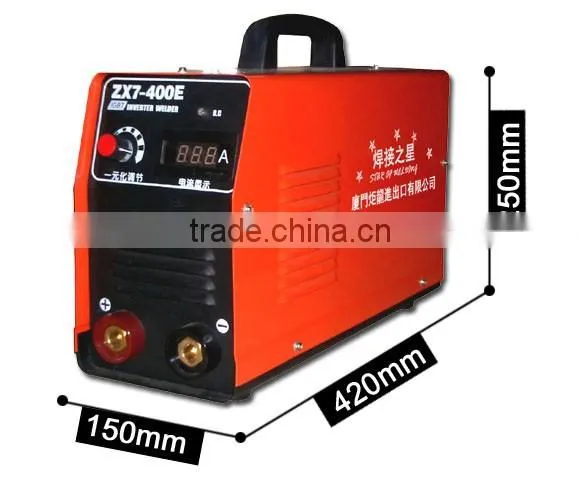 Industrial grade arc portable mma inverter welding machine price ZX7-400E