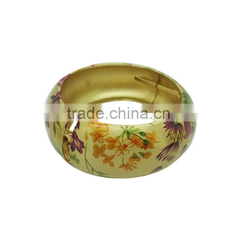 Top sale wholesale gold plated stainless steel bangle bracelet