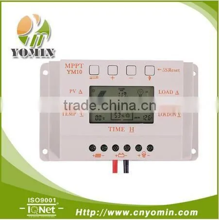 YM10 PWM solar charge controller LCD DisplayTemperature Compensate PWM Solar Panel Charge Controller