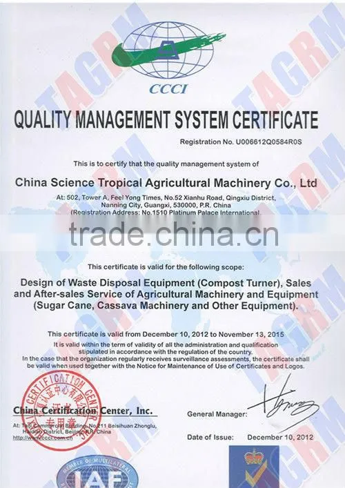 2014 China Hot Selling Mini Sugarcane Lifter/Mini Sugarcane Lifter Machine