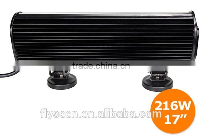 High power vehicle light bar 216w 12v off road led light bar 216w led light bar,headlamp, police lights