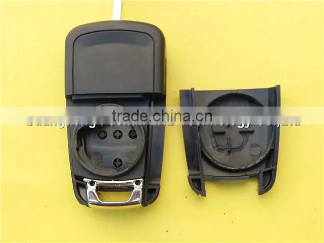 Keyless entry flip remote key Chevrolet 4+1 buttons HU100 blade