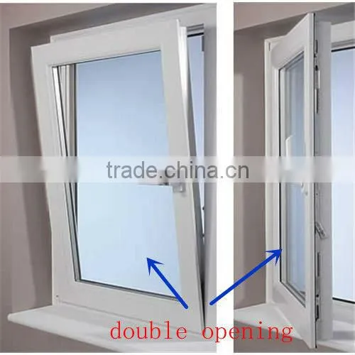 foshan wanjia pvc brown tilt windows and doors