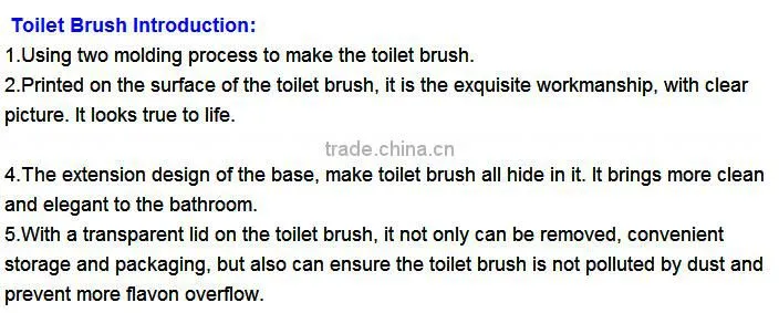 Flower Toilet Brush with Decorative Toilet Brush Holder Flush Toilet Brush