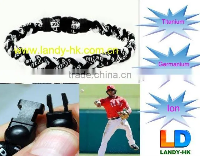 Cheap Fashion Triple Braided Ionic titanium necklace making