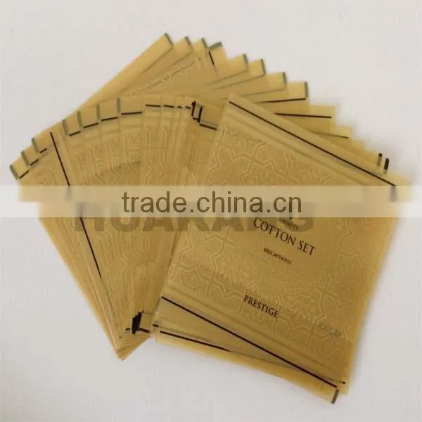 Cotton set packaging sachet with Virtual tangent