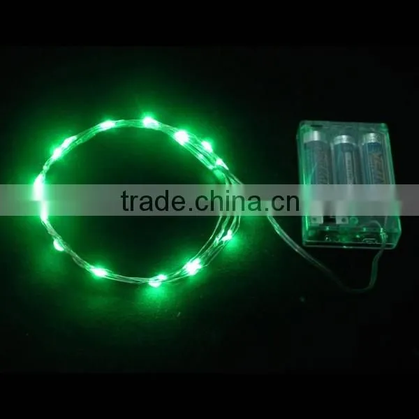 3xAA Battery Operated Silver String Wire LED Micro Fairy String light for flower decoration/LED Micro string light