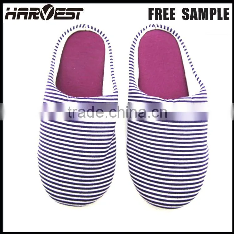 Non slip quiet indoor household slipper warmer fabric , lady casual home slipper