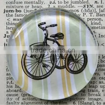 Wholesale 3d glass crystal fridge magnet with dragonfly for home decoration