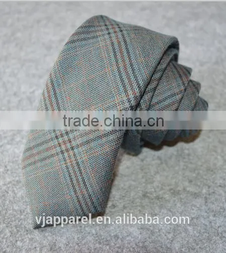 Handmade Business Checked Striped Printed Cotton Necktie
