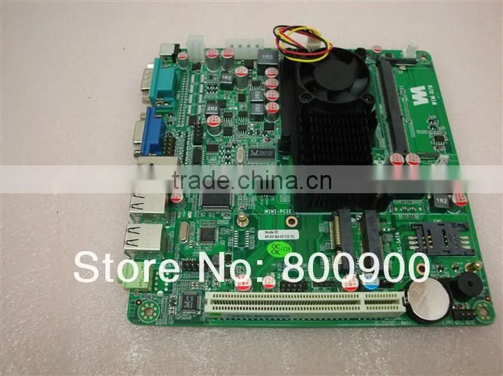 Ultra-thin ATOM Atom D525 motherboard Dual MINI-PCIE one machine industry ITX motherboard