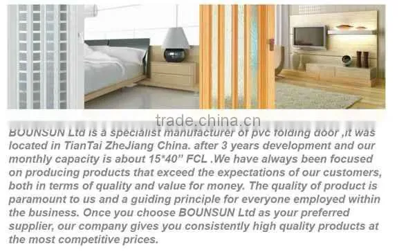 Pvc furniture series for the pvc follding door