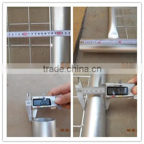 Cheap galvanized temporary fencing, concrete filled block temporary fence base