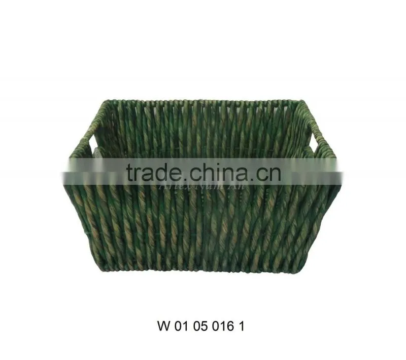 Water Hyacinth Storage Baskets with 2 Handles / Storage Bin