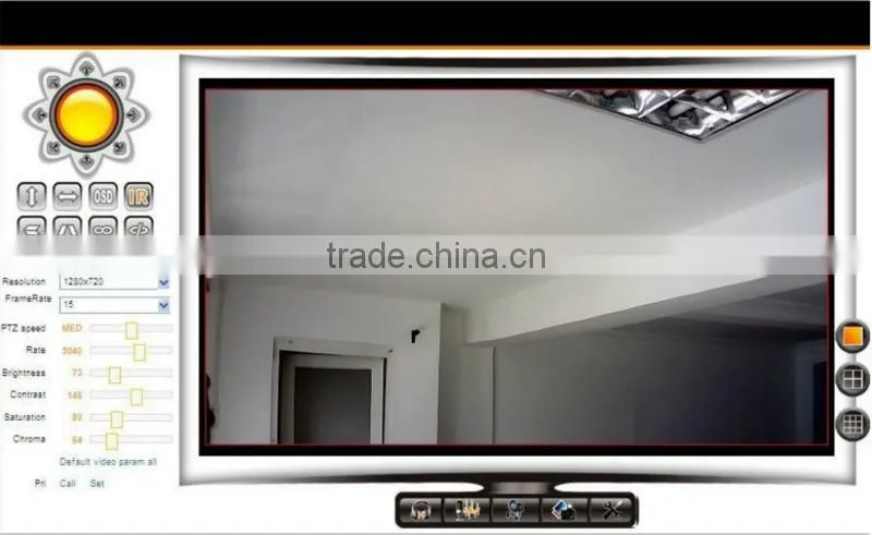 easy control, Pan and Tilt plug and play Standard H.264 compression wireless smart robot camera