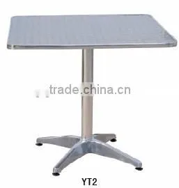 colorful plastic leisure coffee shop chair and aluminum square table set YC081 YT2