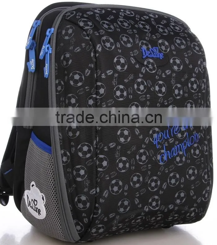 Football print boys school bags for kids EVA school backpack