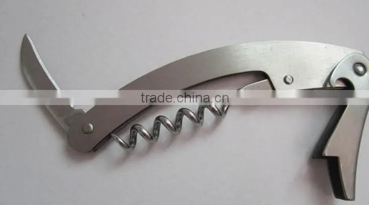 Metal Wine Corkscrew Bottle Opener with Knife