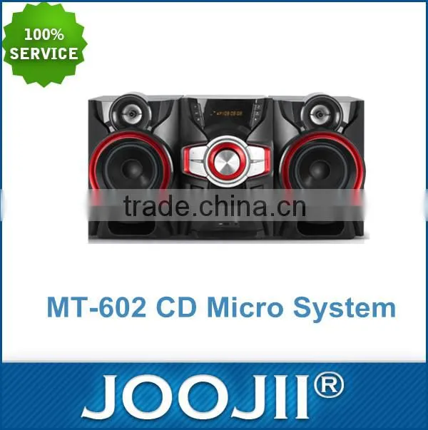 South Amercia hot selling DVD/CD player hifi system with speaker support bluetooth/FM/NFC/single LED lighting function