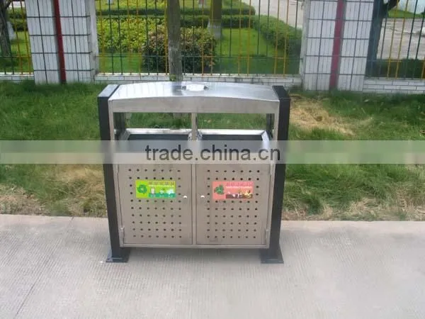 Outdoor stainless steel recycling bin/eco friendly wholesale recycling bins