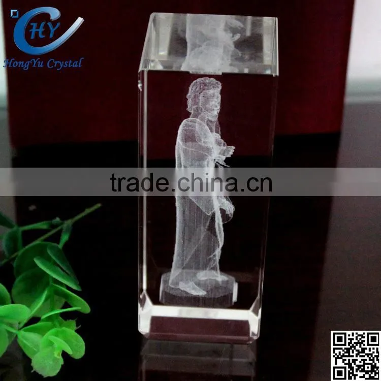 new custom cheap 3D laser crystal engraving model