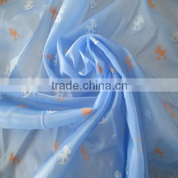 Lightweight Transparent Pigment Printing Nylon Sun Protective Clothing Fabric