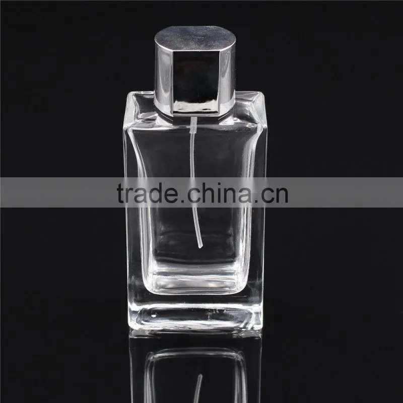 100ml square glass perfume bottle spray bottle luxury glass perfume bottle