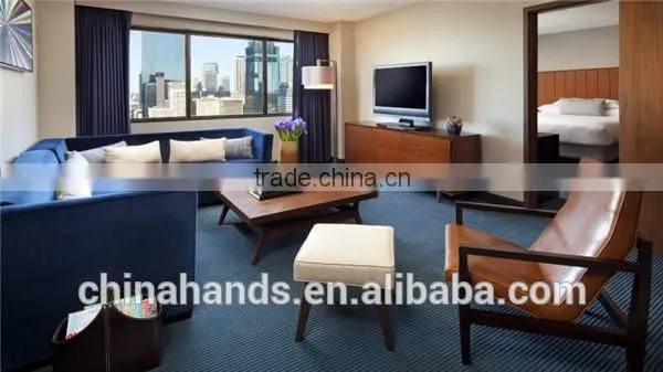 (MA48NH) European Style Marine Blue Sectional Sofa Set/Hot Sale Hotel Sofas/Hotel Living Room Furniture