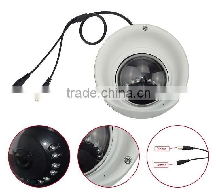 Night Vision Metal Case Dome Style AHD COMS Sensor 720P Resolution Waterproof Mini Camera
