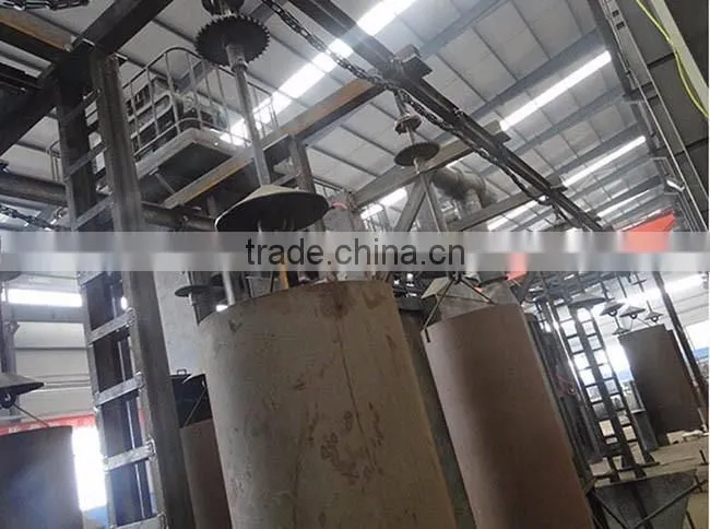 Hanger type shot blasting machines