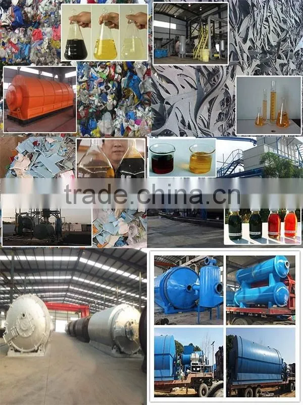 extracting carbon black and steel wire fuel oil from tyre pyrolysis machine