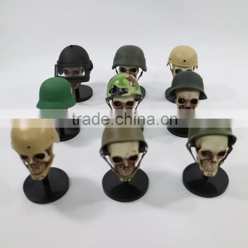 For collection display small plastic skull head toys