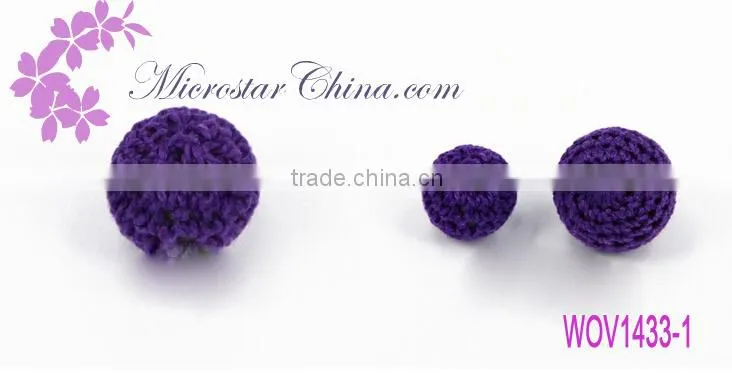 WOV1433 Handmade 14mm IN Stock DIY Ball Woven Beads Crochet Knitting For Sales