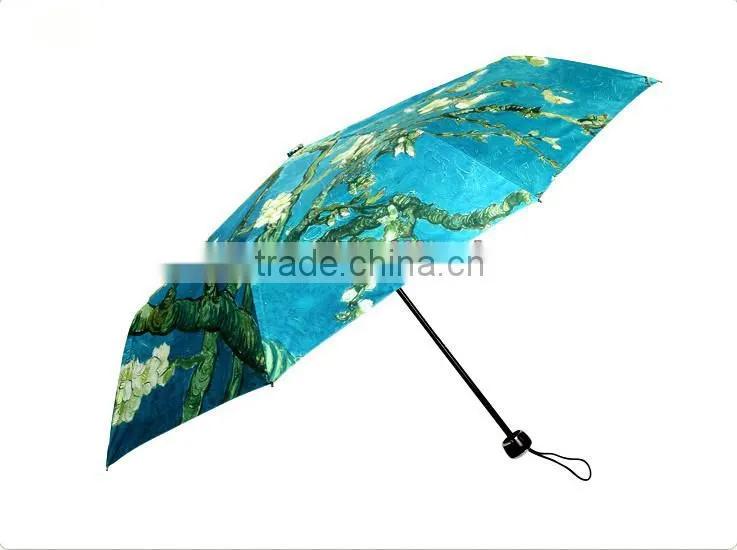 Chinese Landscape Painting Hot Sale Promotion Folding Umbrella