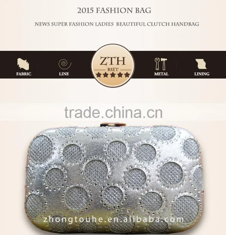 ladies high quality metal skeleton design cosmetic bag