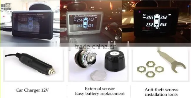 Wireless TPMS, External Sensor, Tire Pressure Monitor System,