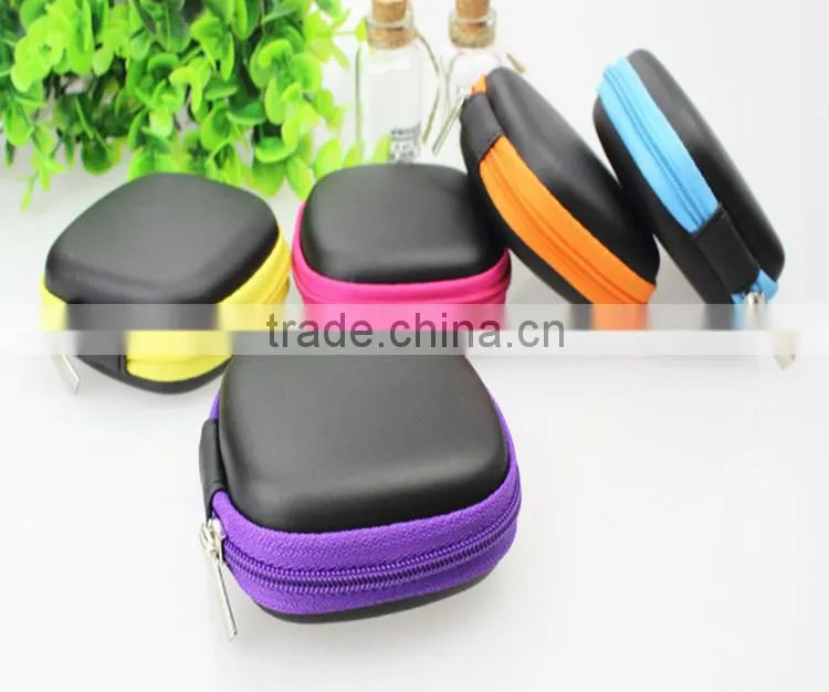 EVA Earphone Pouch With Zipper,Snakeskin Grain EVA Sunglasses Case