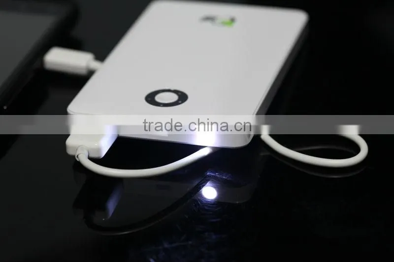 NEW!! Patent Design!! Universal Portable Power Bank F75 .5000mAh, LED Light for Charging Mobiles, Tablet, Ipad, Iphone.