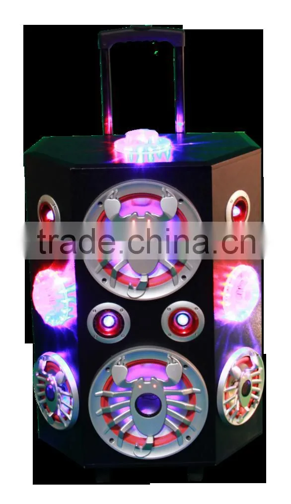 2016 willico portable dj system active pa speaker with usb,sd,remote. wws-26