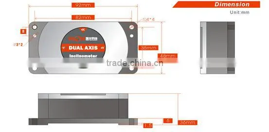 High Precision Full Temperature Compensation Angle Finder Meter Inclinometer